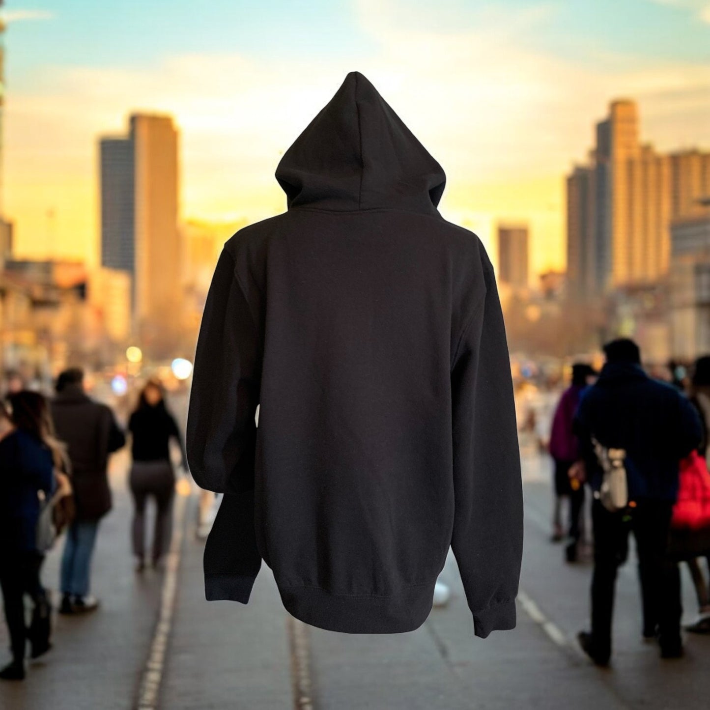 ***Pre-Order*** Embroidered Black Hoodie With Red and White Letters as illustrated Long Sleeve with the empowering and inspiring phrase "Moving Forward" Unisex (Men's Hoodie / Women's Hoodie) **Free Shipping**
