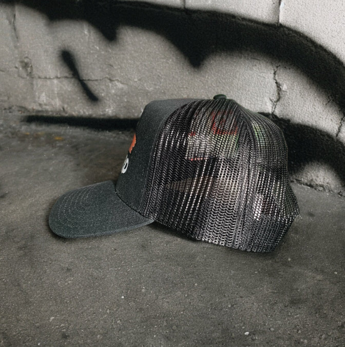 Moving Forward Black Trucker Hat Snapback One Size Fits All ** Free Shipping **