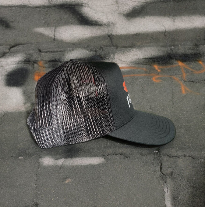 Moving Forward Black Trucker Hat Snapback One Size Fits All ** Free Shipping **