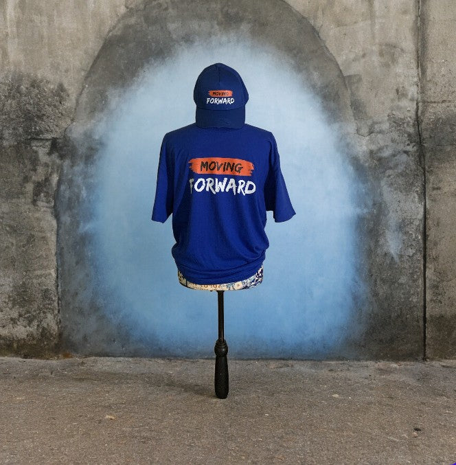 Royal Blue Short Sleeve T-shirt with the empowering and inspiring phrase "Moving Forward" Unisex (Men / Women) **Free Shipping**