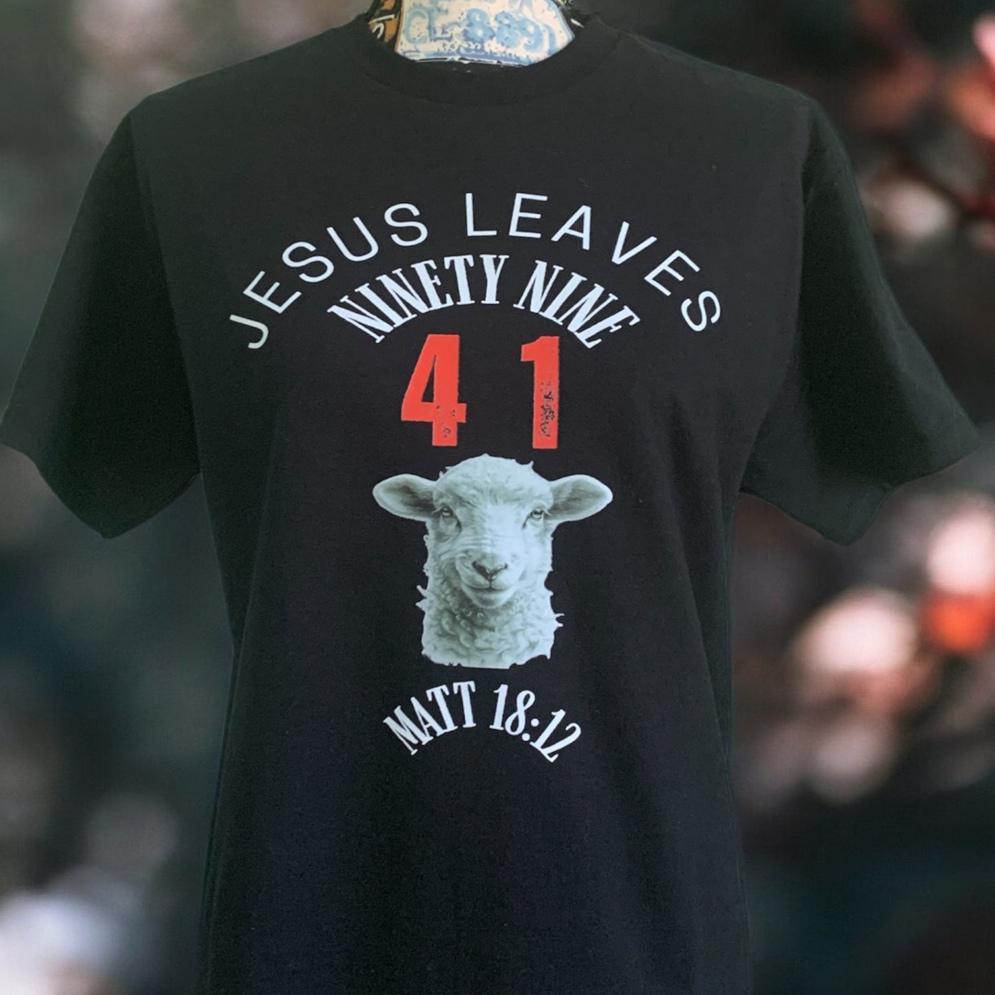 New!! "He Left the 99 to Find Me – Faith Based T-shirt | Matthew 18:12 Bible Verse Tee"