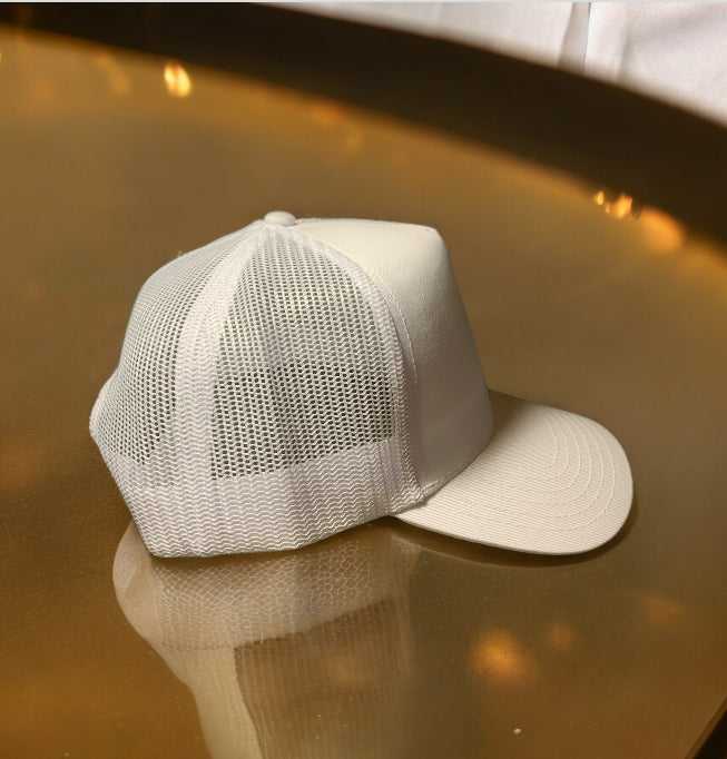 T Hill White Trucker Hat Snapback With Printed Logo One Size Fits All ** Free Shipping **