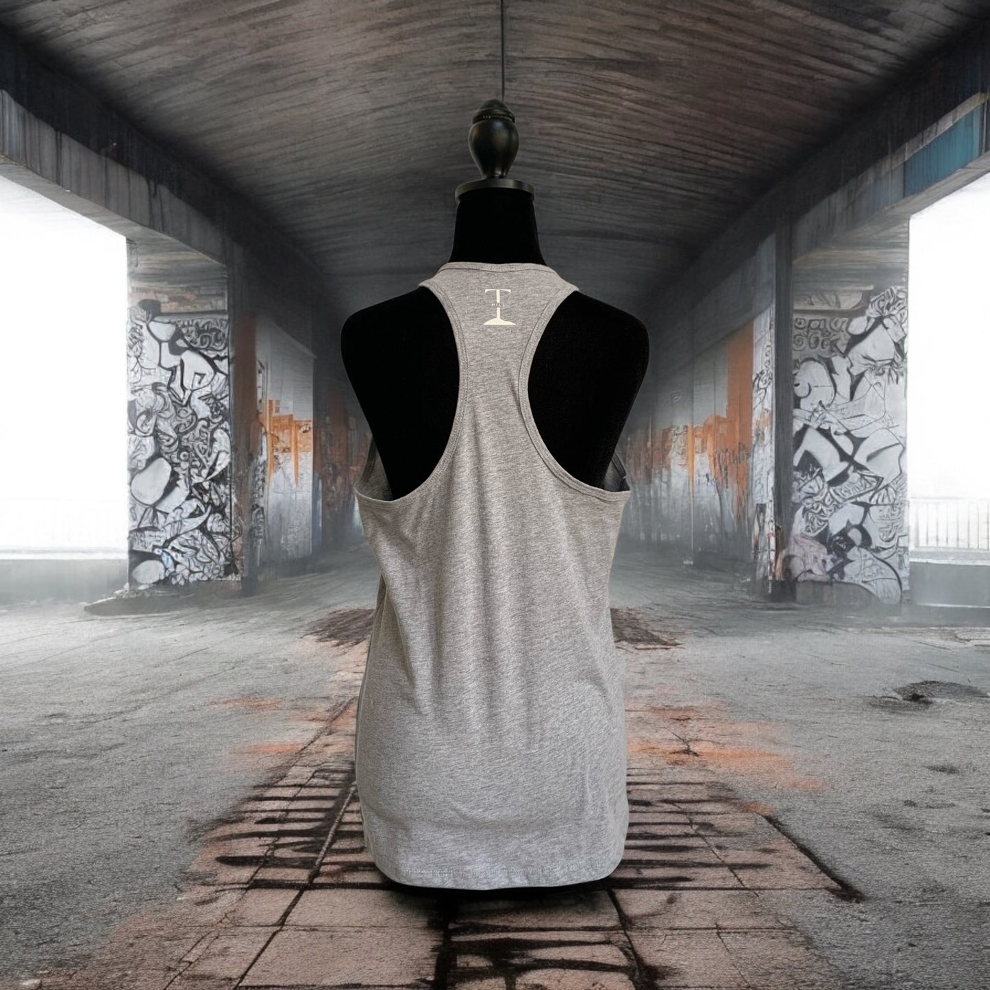 HEATHER GREY "Moving Forward" Racerback Tank