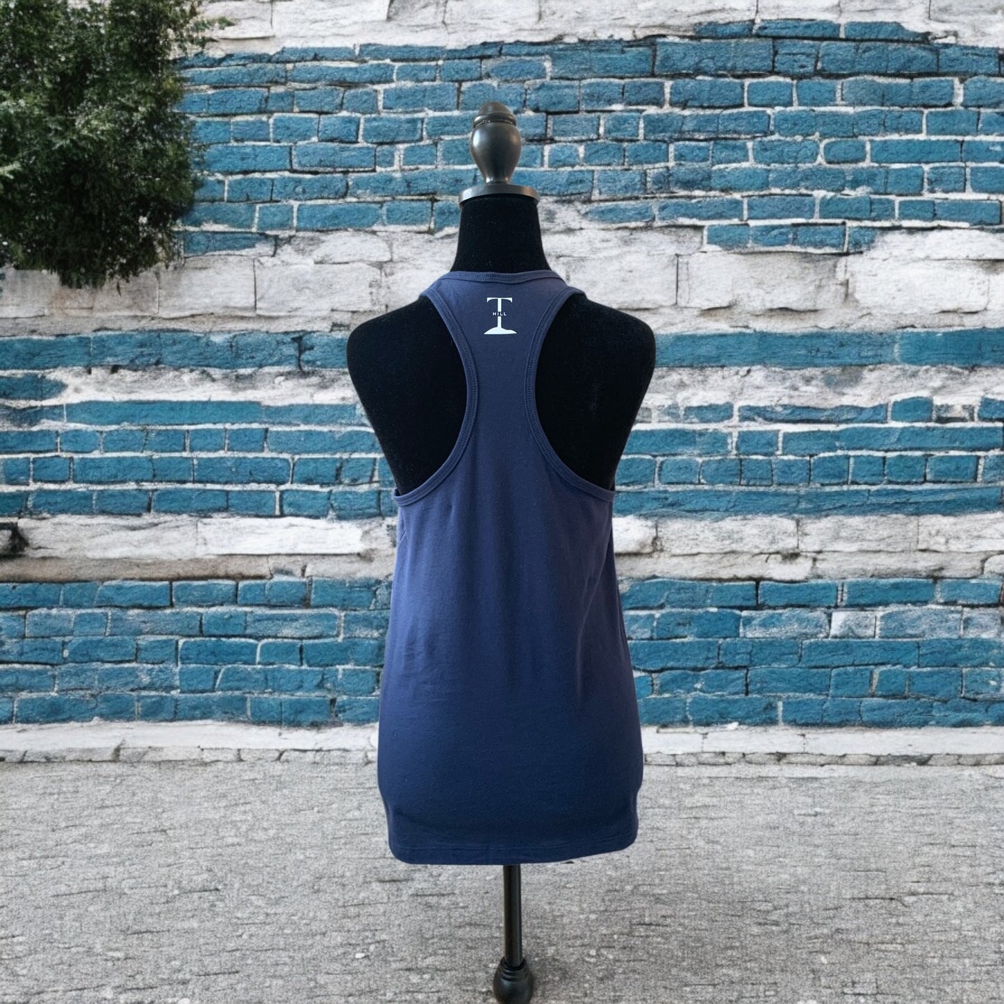 NAVY BLUE "Moving Forward" Racerback Tank