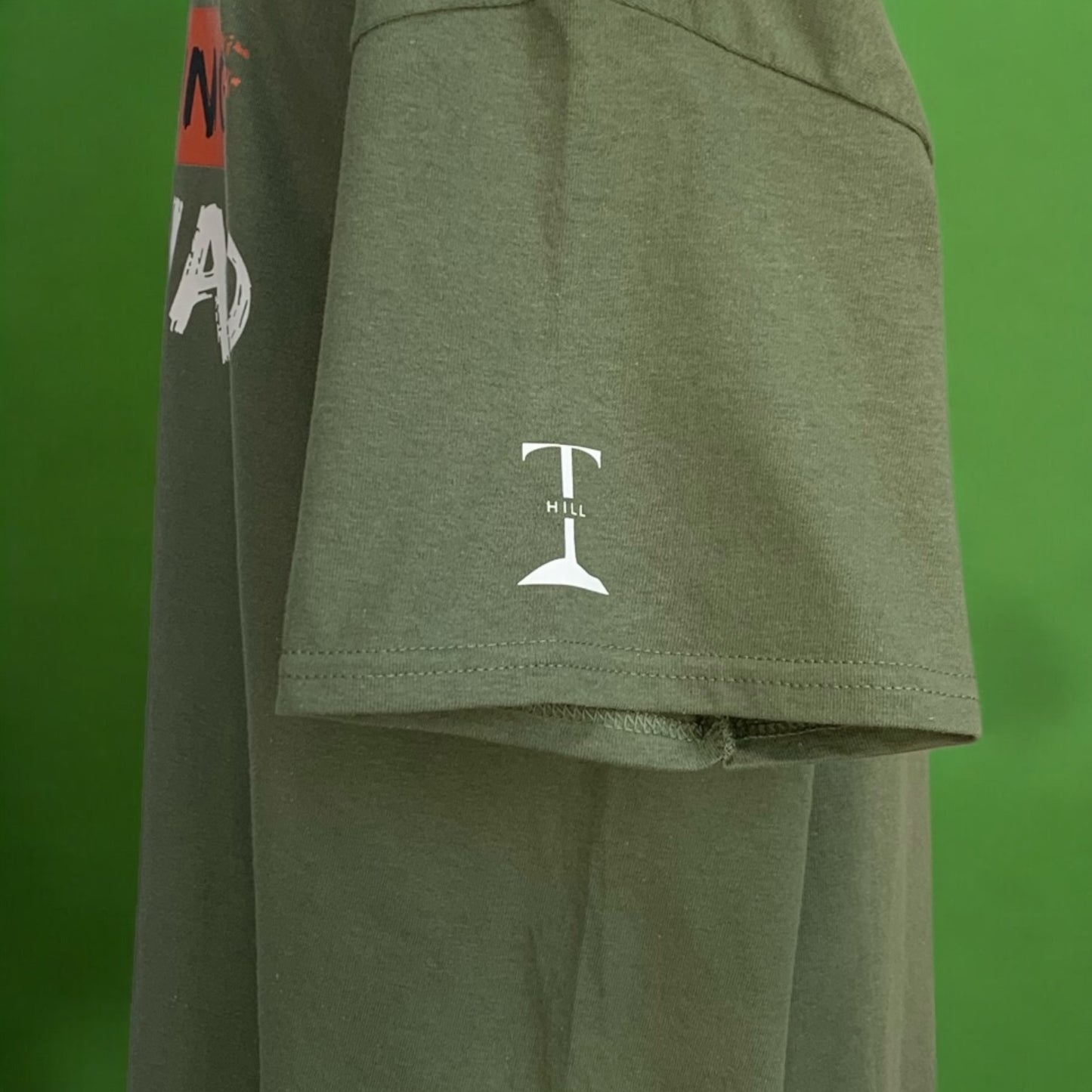 Military Green Short Sleeve T-shirt with the empowering and inspiring phrase "Moving Forward" Unisex (Men / Women) **Free Shipping**