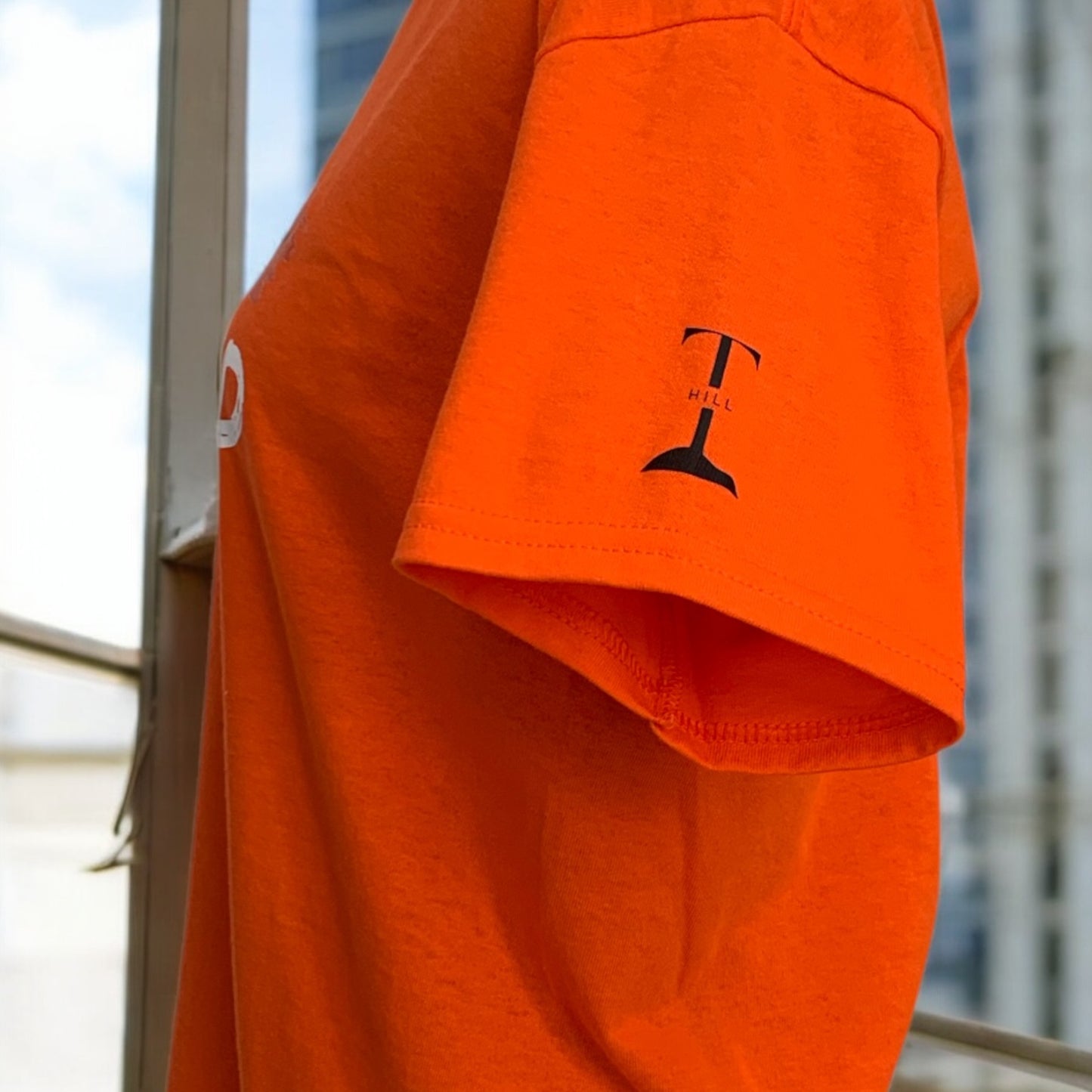 Orange Short Sleeve T-shirt with the empowering and inspiring phrase "Moving Forward" Unisex (Men / Women) **Free Shipping**