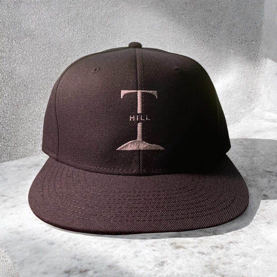 T Hill Embroidered 6-Panel Flat Bill Snapback - One Size Fits All **Free Shipping**