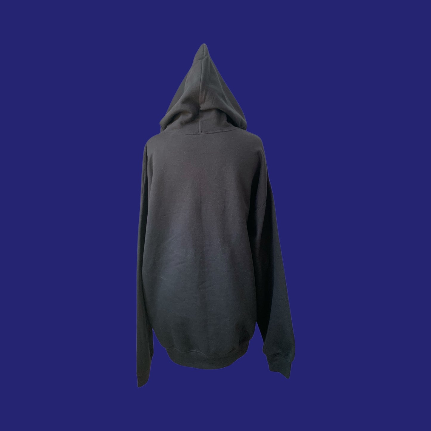 DAZZLING CRYSTAL AND ROYAL BLUE RHINESTONE TEDDY BEAR - BLACK HOODIE ** Free Shipping **