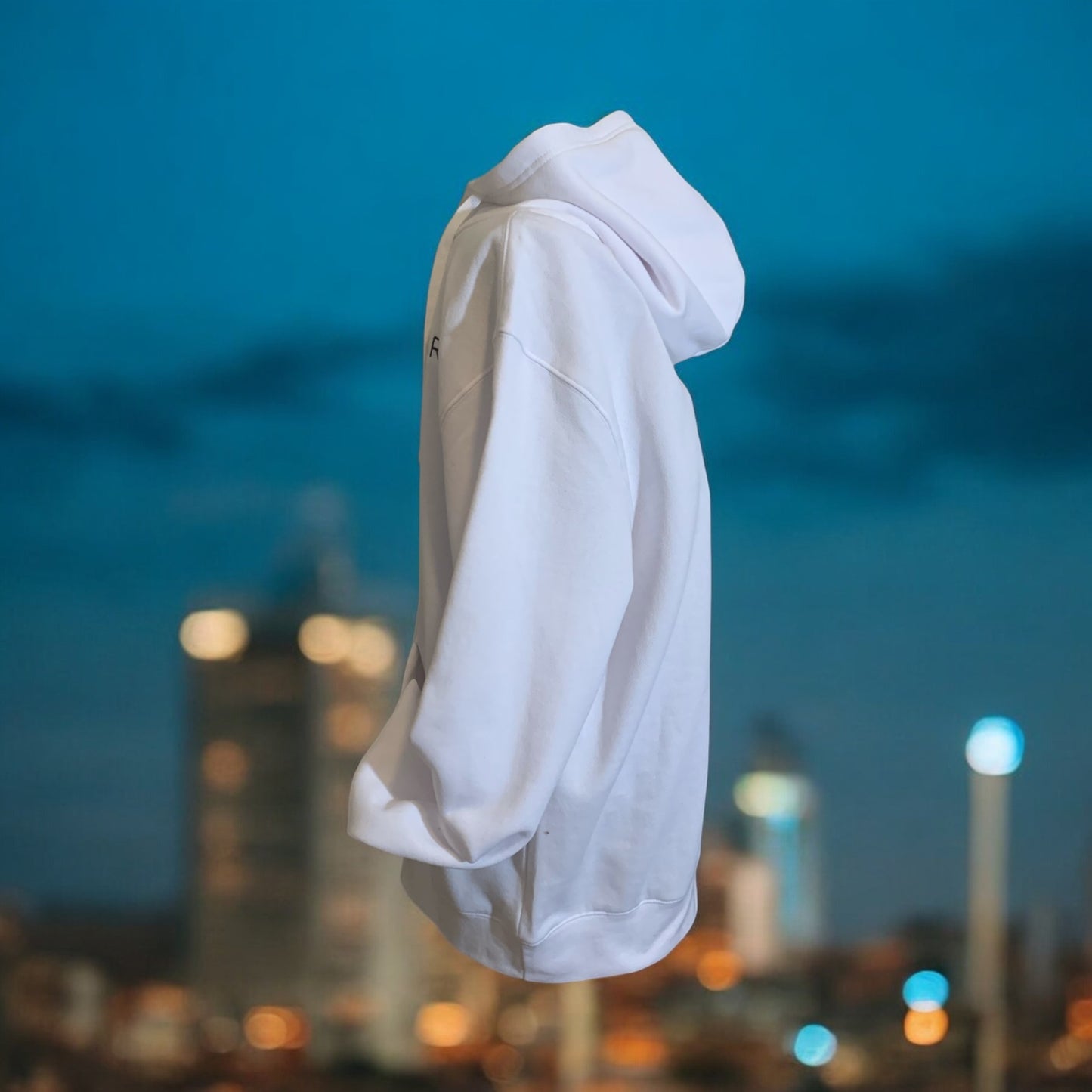 New!! Embroidered White Hoodie With Black Letters Long Sleeve with the empowering and inspiring phrase "Moving Forward" Unisex (Men's Hoodie / Women's Hoodie) **Free Shipping**