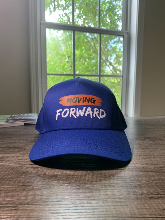 Moving Forward Blue Snapback Cap One Size Fits All
