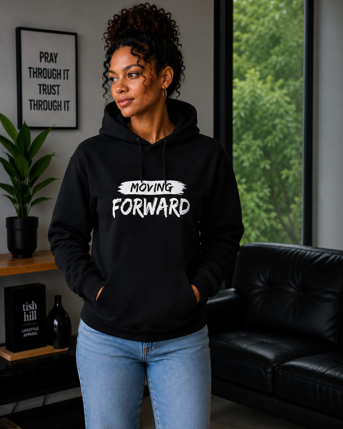 Moving Forward™ Signature Hoodie – Black