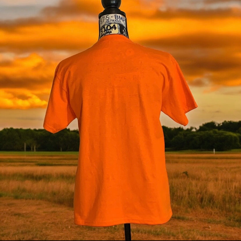 Orange Short Sleeve T-shirt with the empowering and inspiring phrase "Moving Forward". Unisex (Men / Women) **Free Shipping**