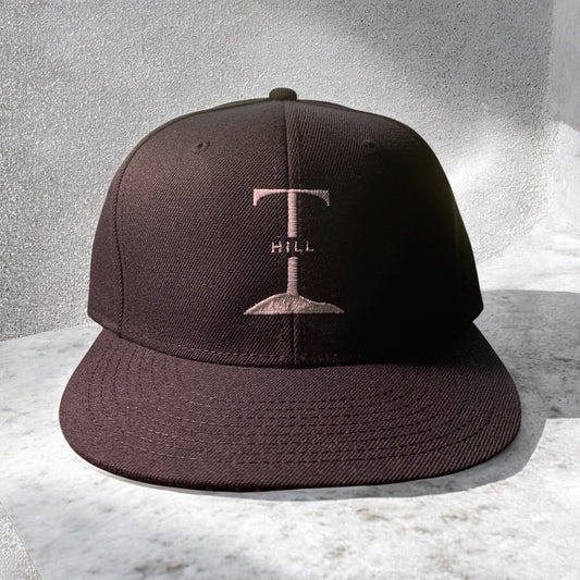 T Hill Embroidered 6-Panel Flat Bill Snapback - One Size Fits All **Free Shipping**