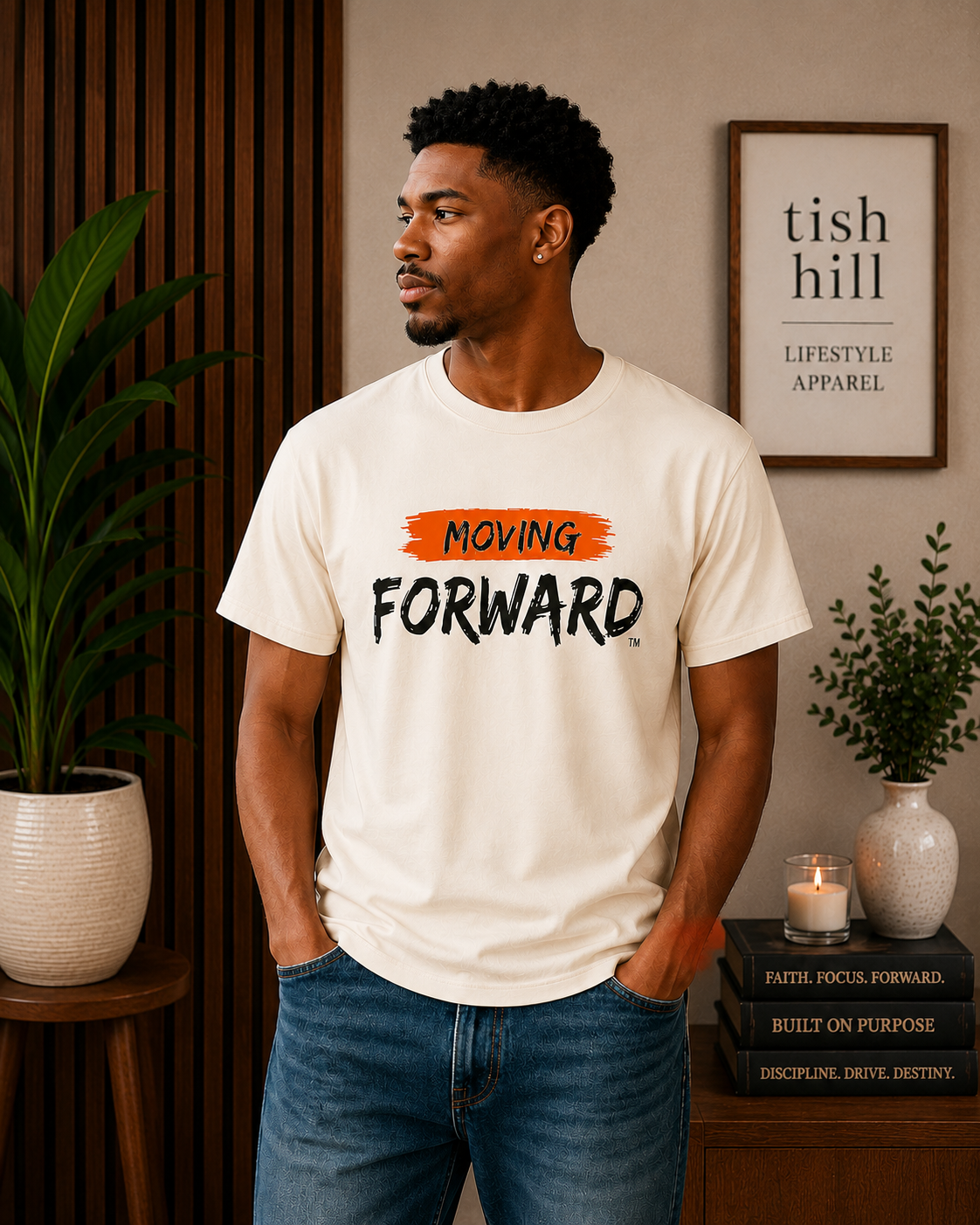 Moving Forward™ Classic Tee – Ivory Edition