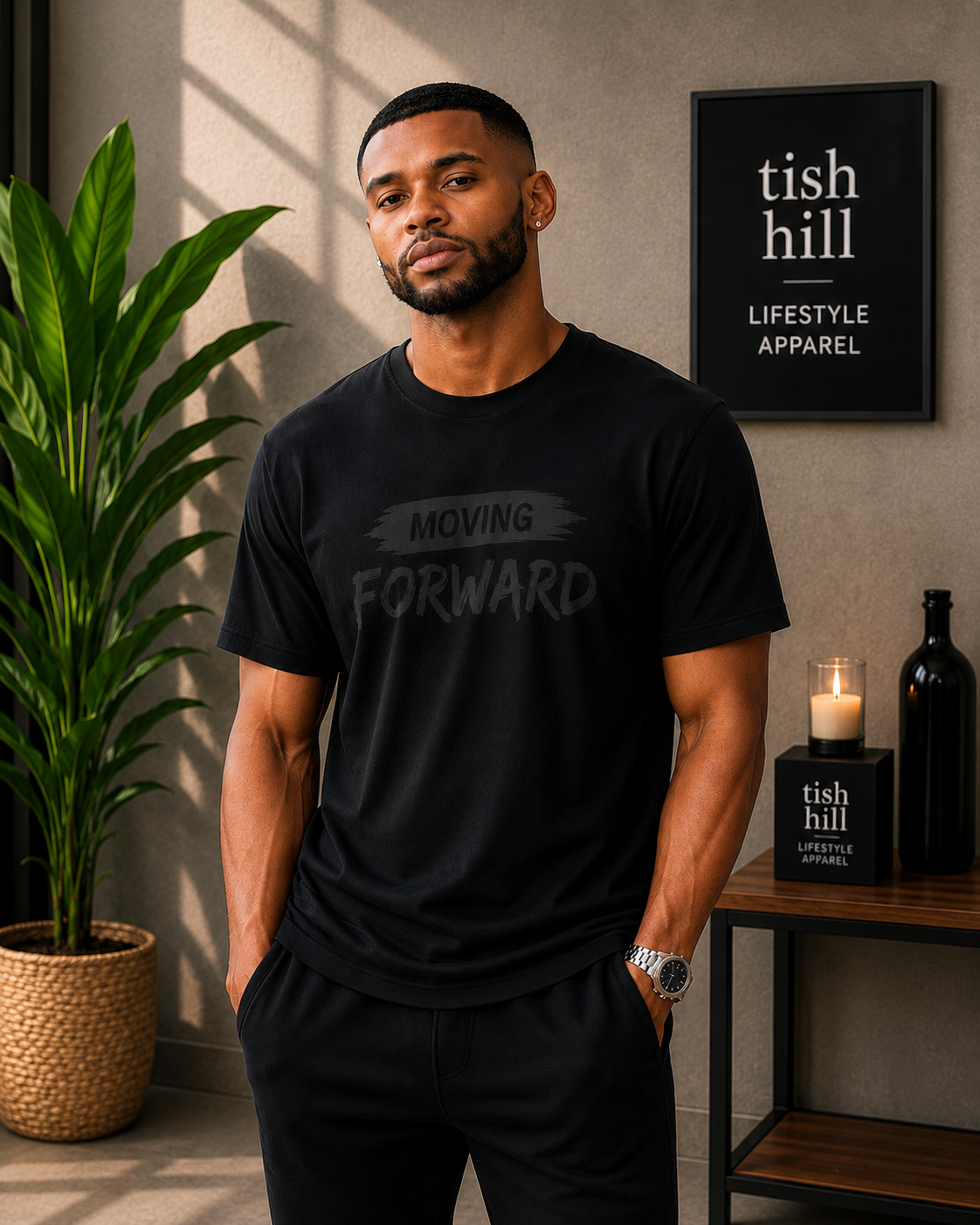 Moving Forward™ Blackout Tee – Tonal Luxe Edition