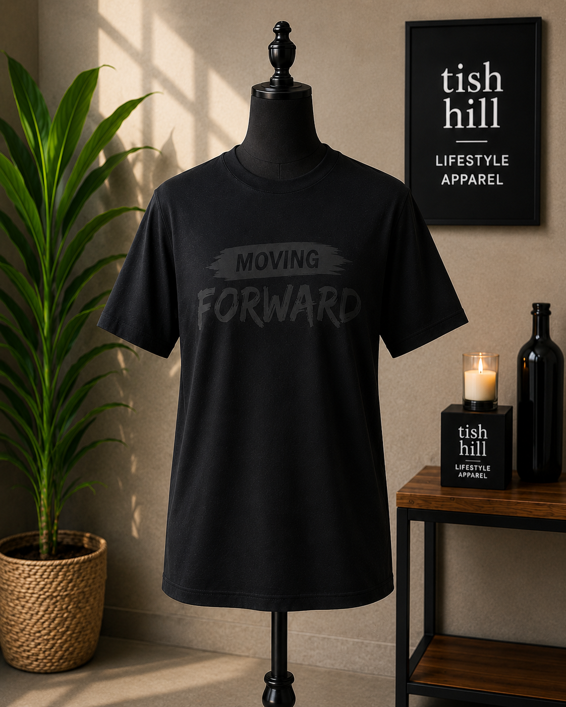 Moving Forward™ Blackout Tee – Tonal Luxe Edition